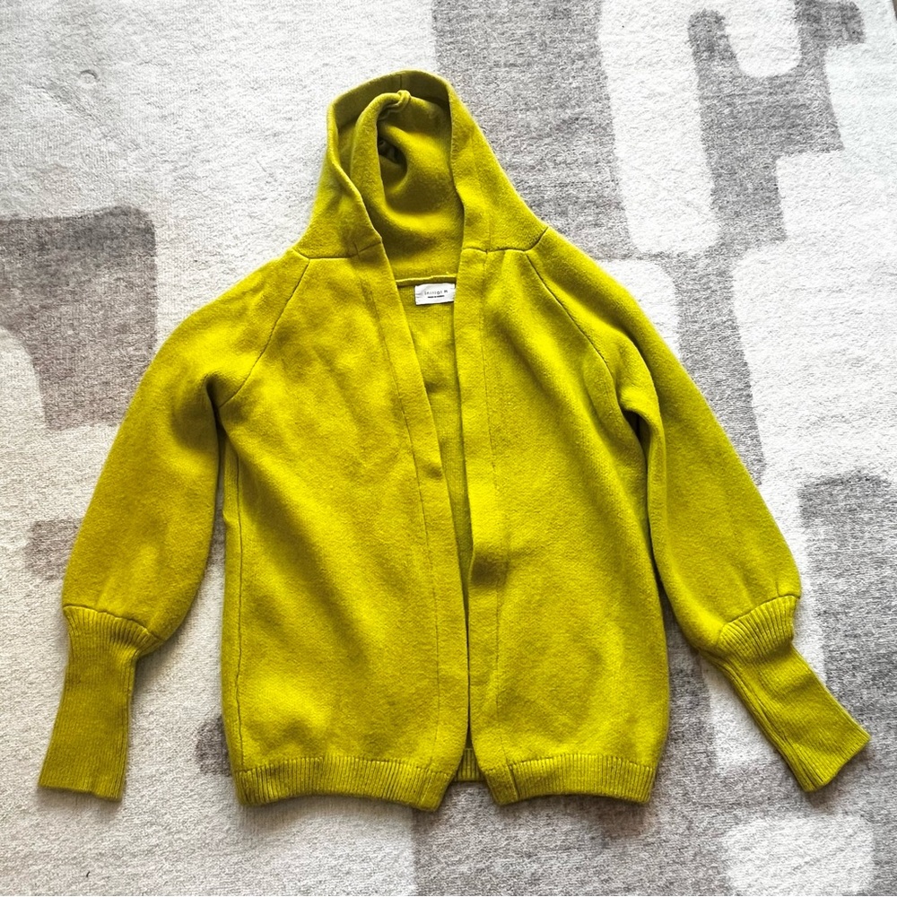 BNWOT LIME / NEON SOFT THICK HOODED SWEATER